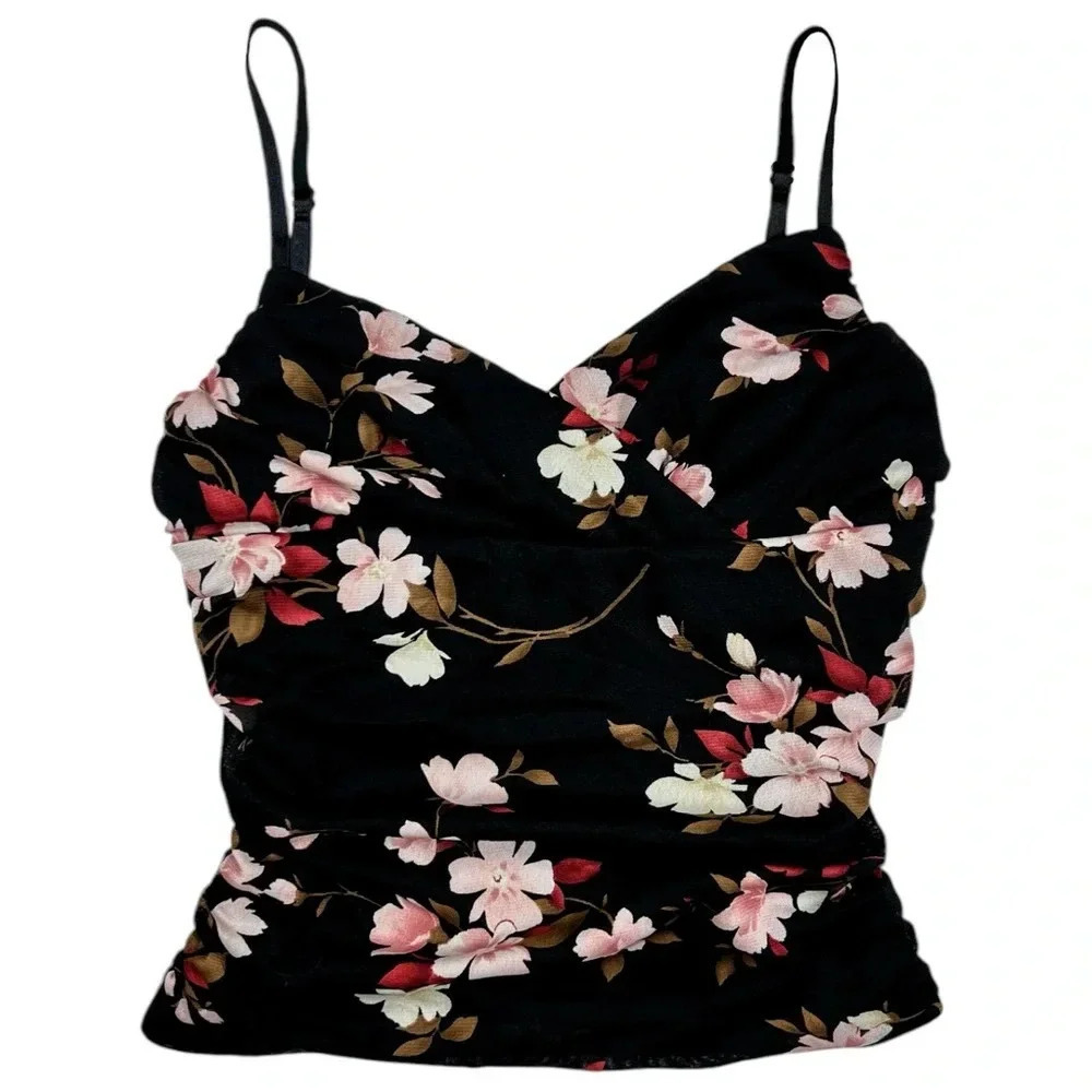 Vintage 90’s Floral Cropped Tank Top